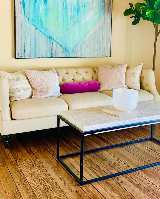 Natural linen sofa